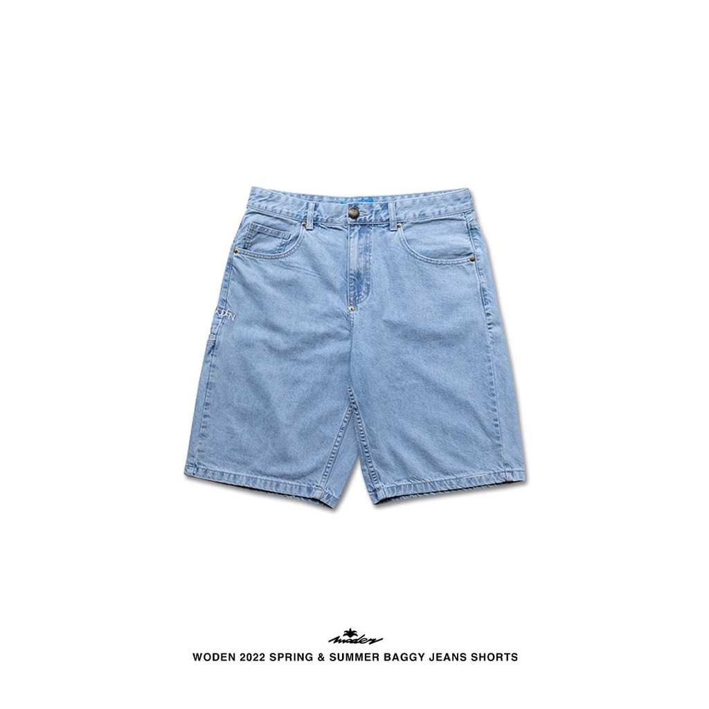WODEN 2022 Spring & Summer Baggy Jeans Shorts 牛仔短褲