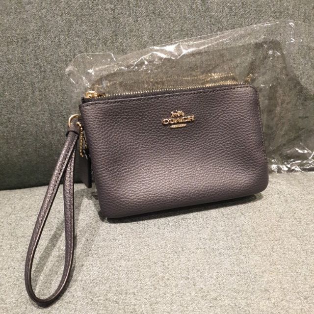 coach 雙層小手拿包 全新正品