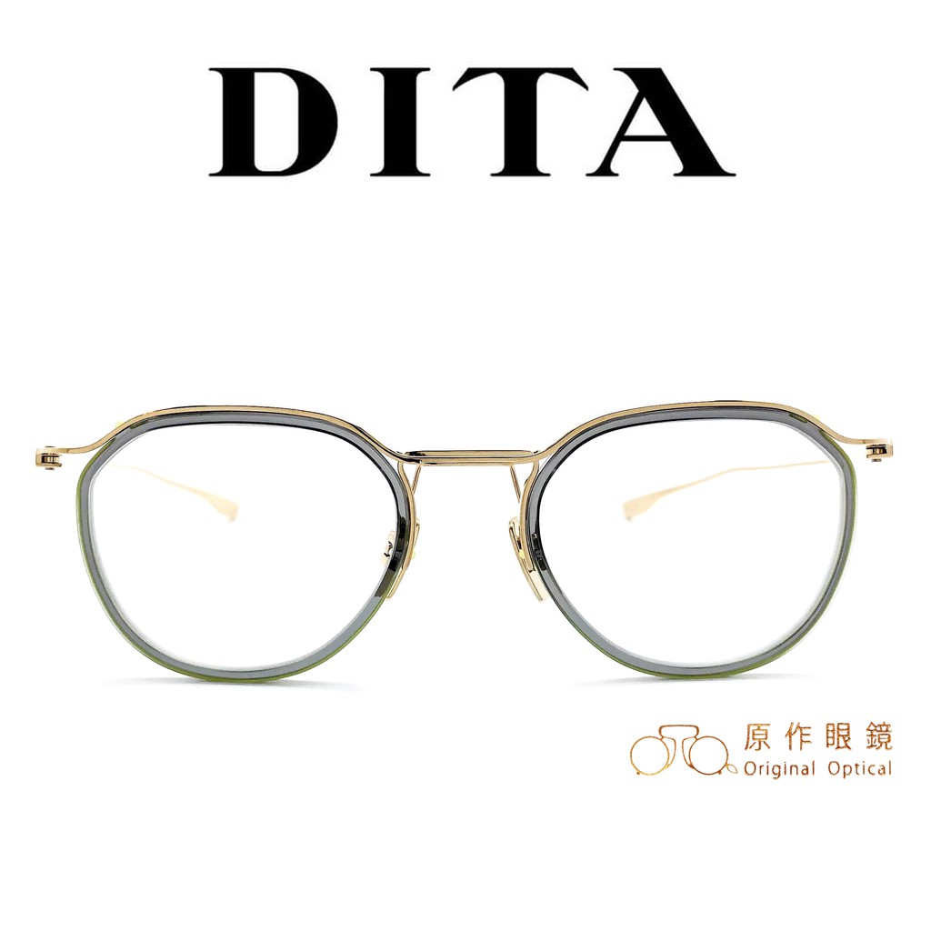 DITA 眼鏡 SCHEMA-TWO DTX131 GLD-GRY (透灰/金) 經典圓框款 鏡框【原作眼鏡】