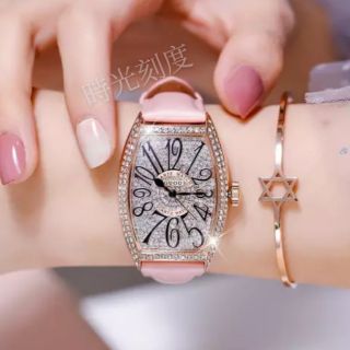 GUOU/古歐 時尚滿天星顯白女錶 滿鑽復古羅馬數字手錶 腕錶 女生手錶 WATCH 韓版手錶