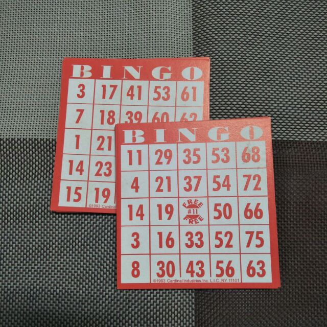 Bingo 遊戲卡雙面賓果遊戲紙bingo 數字賓果卡 蝦皮購物