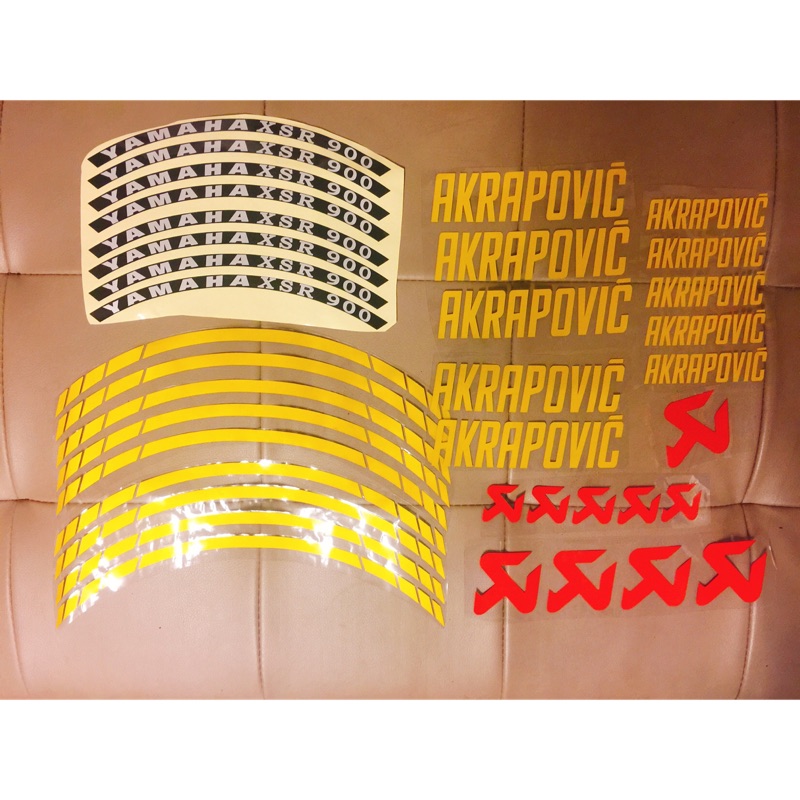 AKRAPOVIC YAMAHA XSR900 蠍子 輪框貼紙