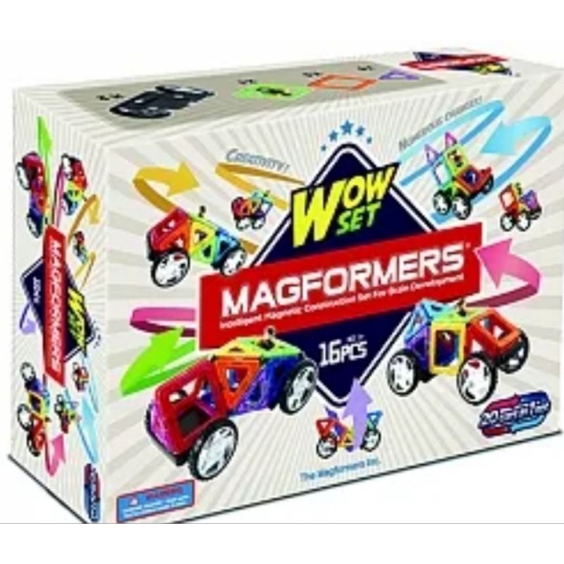 八成新 Magformers磁性建構片-迷你車