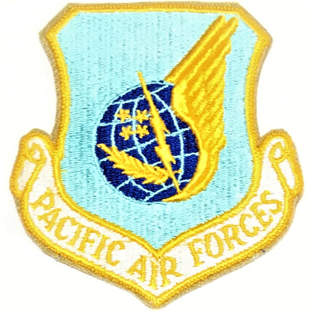 美軍公發 USAF 空軍 Pacific Air Forces 太平洋空軍 臂章 彩色 全新