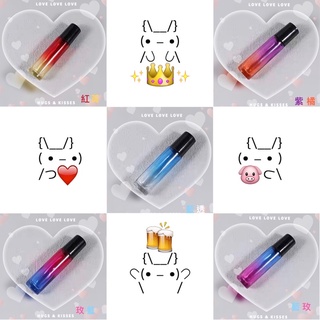 彩色漸變玻璃滾珠瓶/加厚滾珠瓶/滾珠瓶-10ML