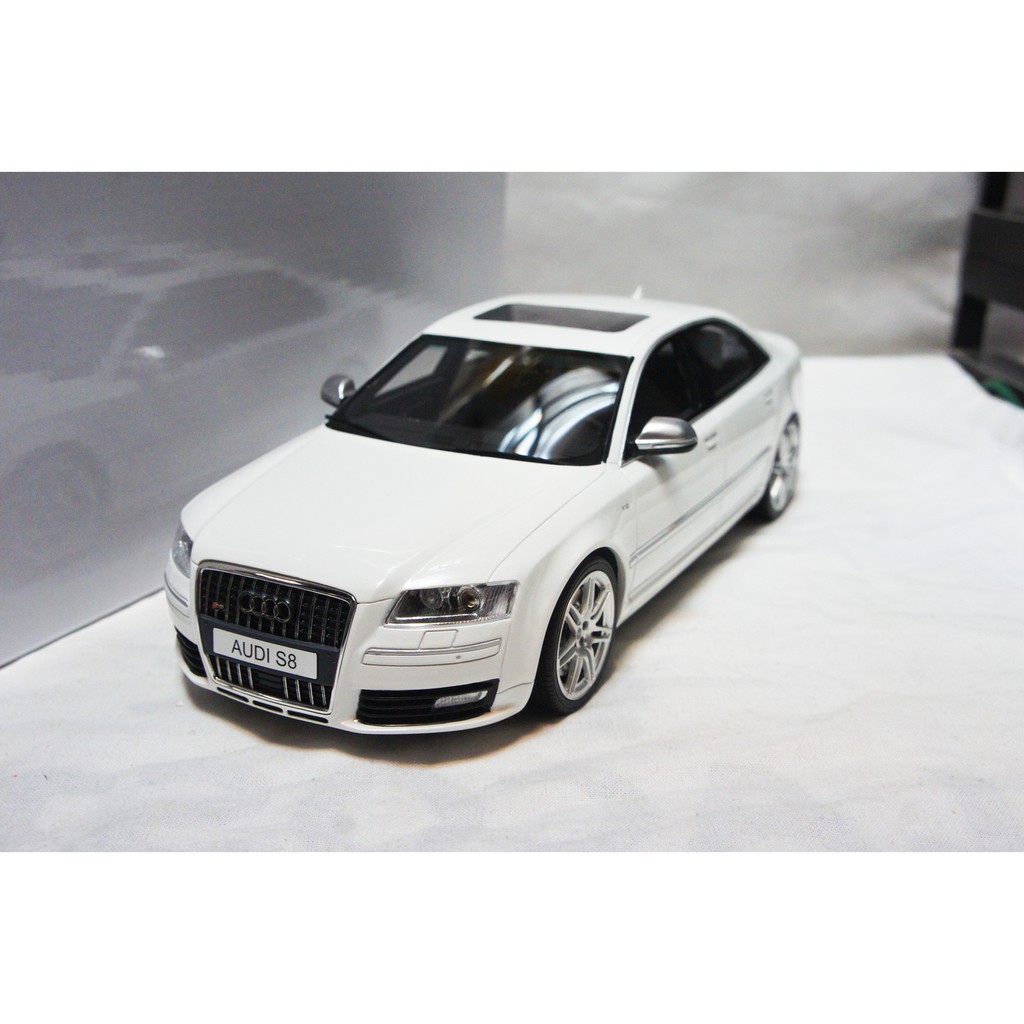 【現貨特價】樹脂 1:18 Otto Audi S8 2008 D3 白色 ※限量999台※