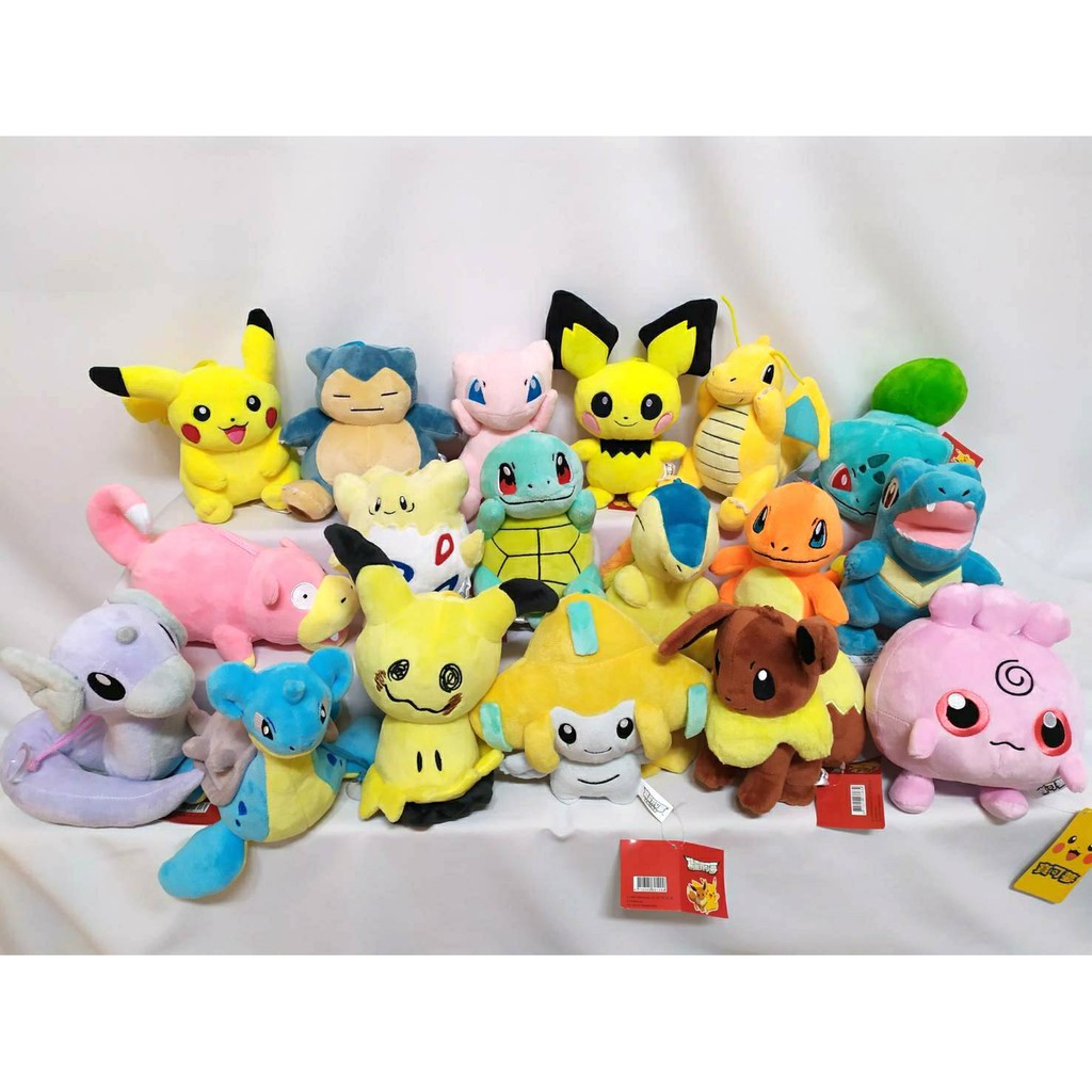 【娃娃市集】6吋寶可夢娃娃 正版 皮卡丘 伊布 卡比獸 小火龍 傑尼龜 快龍 可達鴨  胖丁耿鬼  神奇寶貝