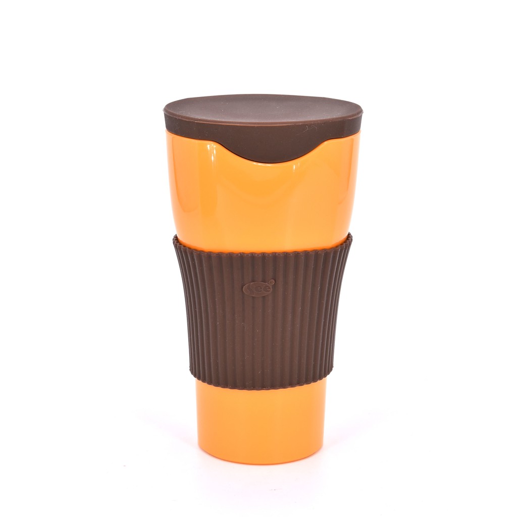 【全新】Tefee Cup 無毒環保玉米澱粉含濾杯組380ml-橘杯身套組