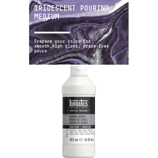 Liquitex IRIDESCENT POURING MEDIUM 6016 473ml 珠光潑灑 潑撒 流動畫 流彩