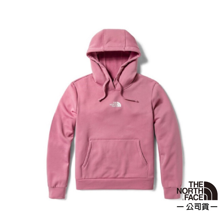 【美國 The North Face】女款 長袖可調節保暖連帽上衣 機能性運動衫 抓絨背襯 5B1L-3S1 粉色 N