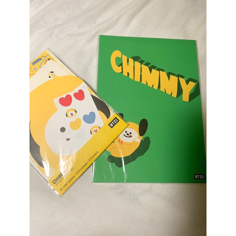 BTS CHIMMY 筆記本 和信封