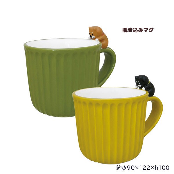 《齊洛瓦鄉村風雜貨》日本zakka 雜貨日本正版DECOLE  wankoron系列柴柴杯緣子馬克杯 柴犬造型咖啡杯