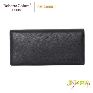 諾貝達 Roberta Colum 真皮長夾 RM-24008-1 黑色 彩色世界