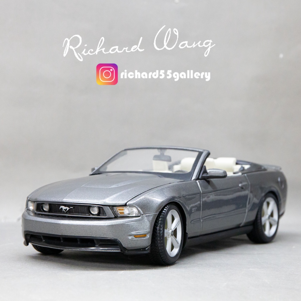 [改裝細節精緻化]1/18 Maisto Ford Mustang GT 野馬 福特 敞篷 美馳圖 馬石頭 跑車 模型車