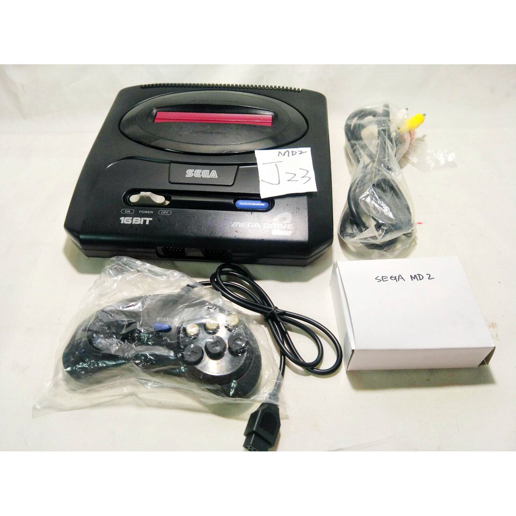 SEGA MD MD2 主機 超值J23組 全新單手把 全新變壓器 全新AV線 | 蝦皮購物