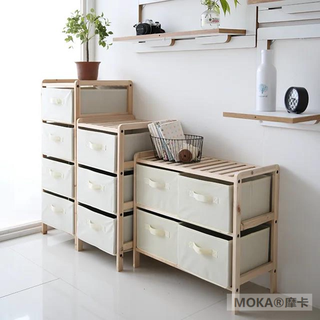 『MOKA®摩卡』實木收納抽屜櫃 實木床頭櫃 置物櫃 收納儲物櫃 韓系收納櫃 收納架 置物架 床邊櫃 北歐風ins風