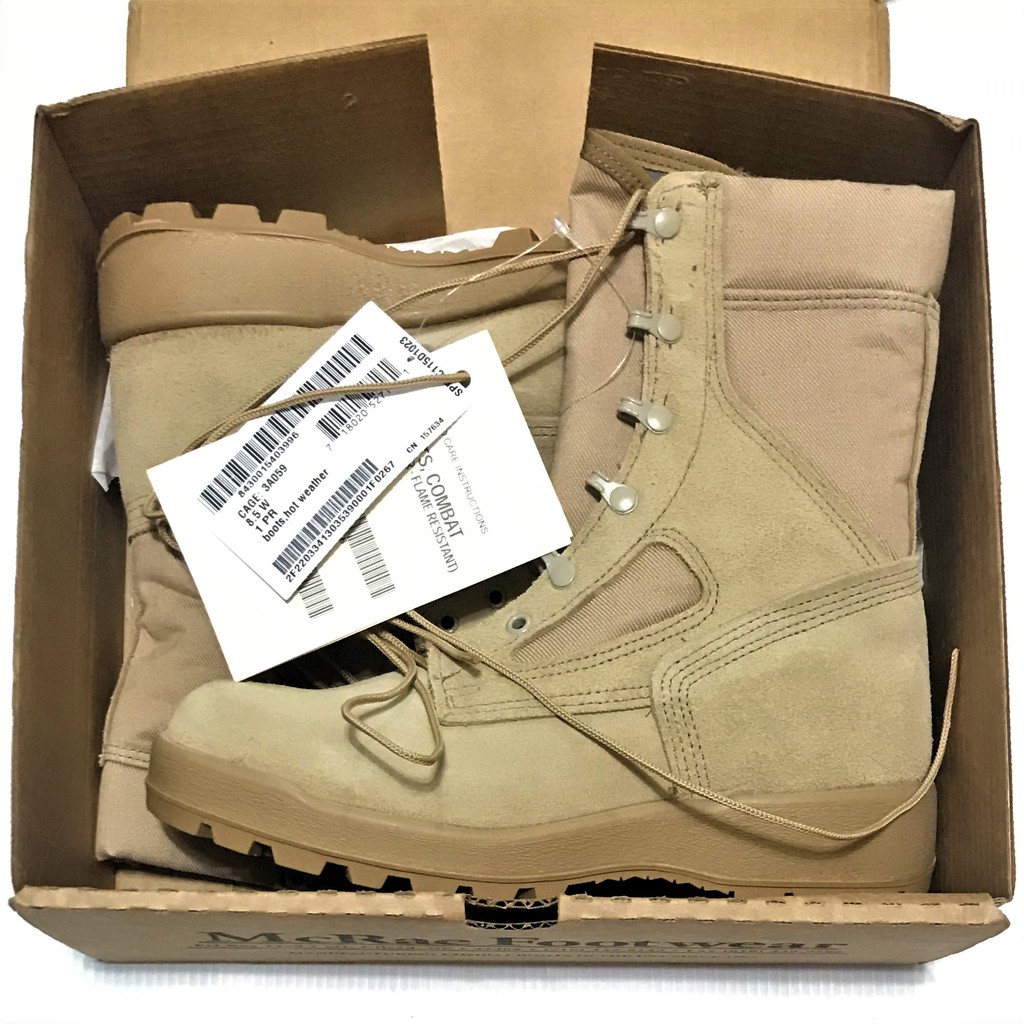 美軍公發 ARMY 陸軍 McRae 阻燃戰鬥靴 沙漠靴 全新 SIZE：US8.5W