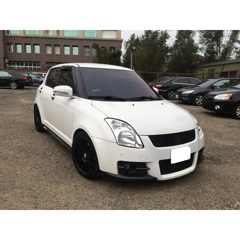 FB:硬硬的車庫!鈴木 SUZUKI SWIFT 1.5 白 08年 中古車 改裝 二手車 強力過件