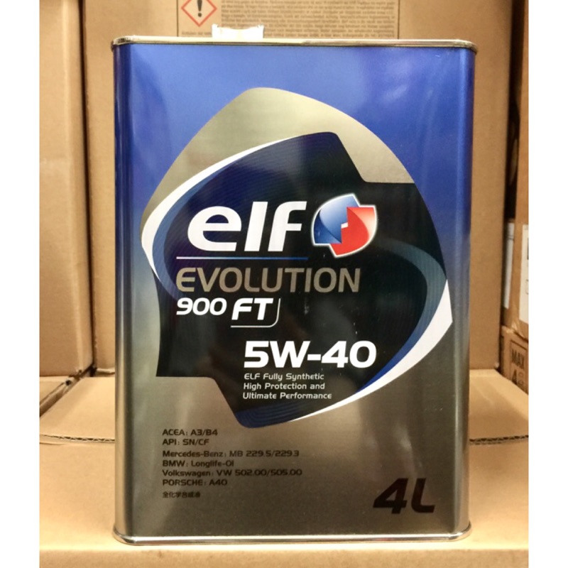 【阿齊】億而富elf ELF EVOLUTION 900 FT 5W40 5w40 4L 日本製