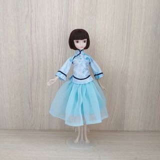 2024-01-28禮盒6076中取出~奇異果芭比屋~正版可兒娃娃旗袍組