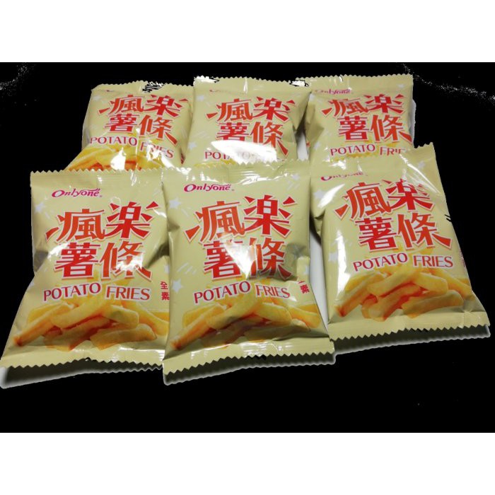 瘋樂薯條-瘋樂 馬鈴薯條 迷你包 全素 台灣製造-1800g裝-批發餅乾團購
