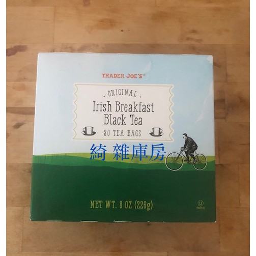 【在台灣逛美國超市】Trader Joe's愛爾蘭早餐茶，紅茶包1盒/80pcs
