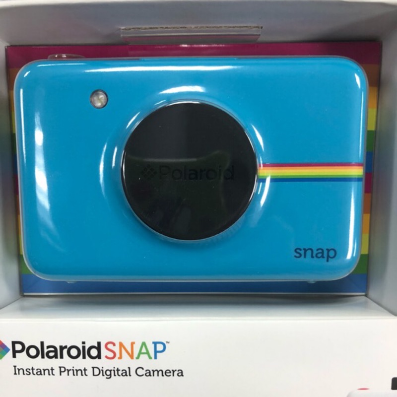 Polaroid 寶麗來 SNAP 數位拍立得 (藍)--送風車相框再送60張相紙+果凍套 $2990含運