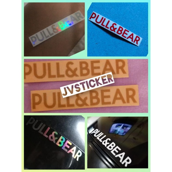 Pull&bear 拉熊切割貼紙