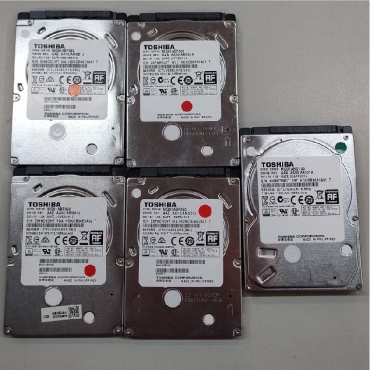 2.5吋硬碟壞品 WD TOSHIBA seagate 三星 HGST 硬碟 報帳用 收集用 維修用 1T以下容量