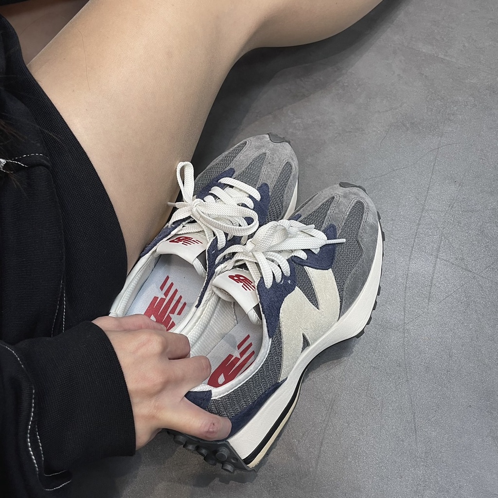 JK.S👟New Balance 327 MS327MD 藏青 鐵灰 米白 麂皮 男女