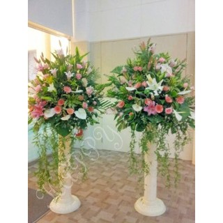 快樂賀滋 鮮花羅馬柱超豪華開幕花籃 鮮花盆花 高架花籃 開幕送禮喬遷花藍榮升各式花禮 蝦皮購物