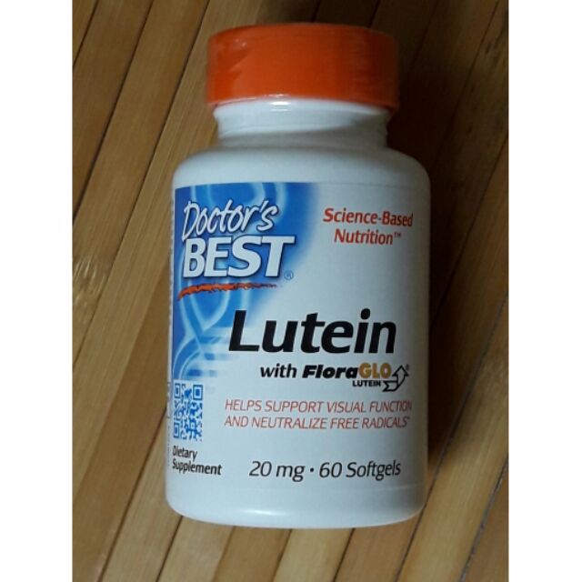 Doctor's Best, Lutein葉黃素 FloraGlo 20 mg 60粒