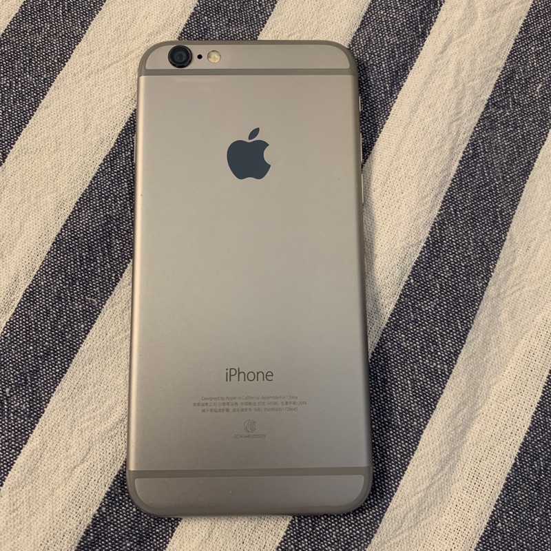 二手蘋果iPhone6（64GB太空灰）（附手機保護套）