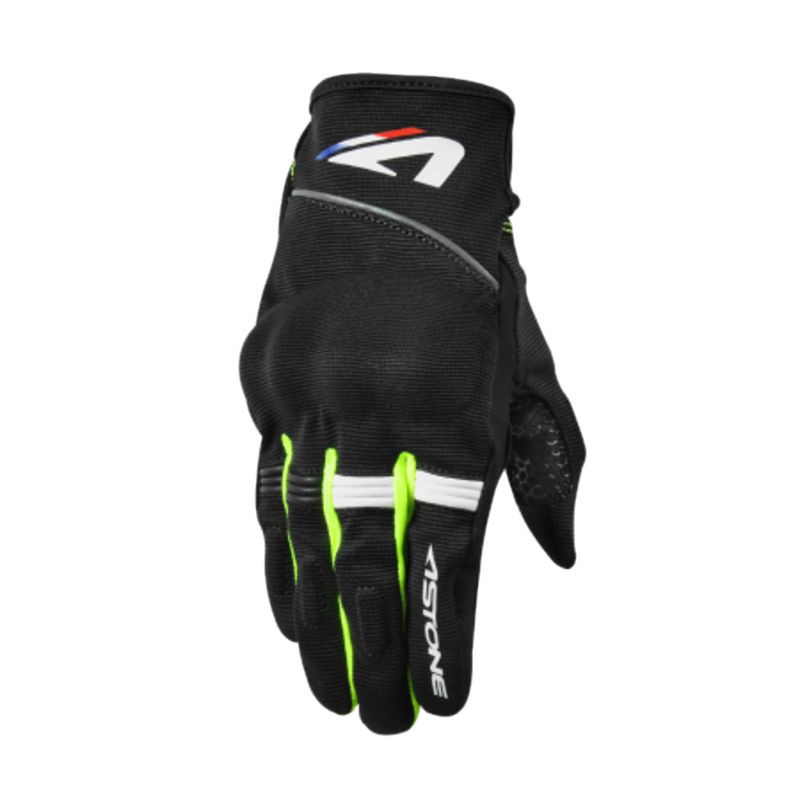 Astone KA21 夏季透氣觸控手套 黑螢光黃 透氣手套 隱藏式護具 可觸控《比帽王》