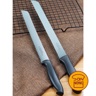 【SANNENG 三能官方】20cm-26cm-30cm鋸刀-黑色塑膠柄 麵包刀 SN4800 SN4802 SN480