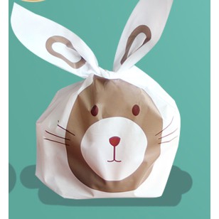 (現貨)可愛動物(1入) 立體兔耳 包裝袋 兔耳袋 糖果袋 餅乾袋 兒童節 禮物袋 點心袋 喜糖袋 烘焙袋 小物袋