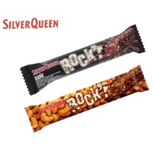 ［印尼批發］SILVERQUEEN ROCK'R DARK/MILK SILVERQUEEN=&gt;特濃可可腰果威化捲22g