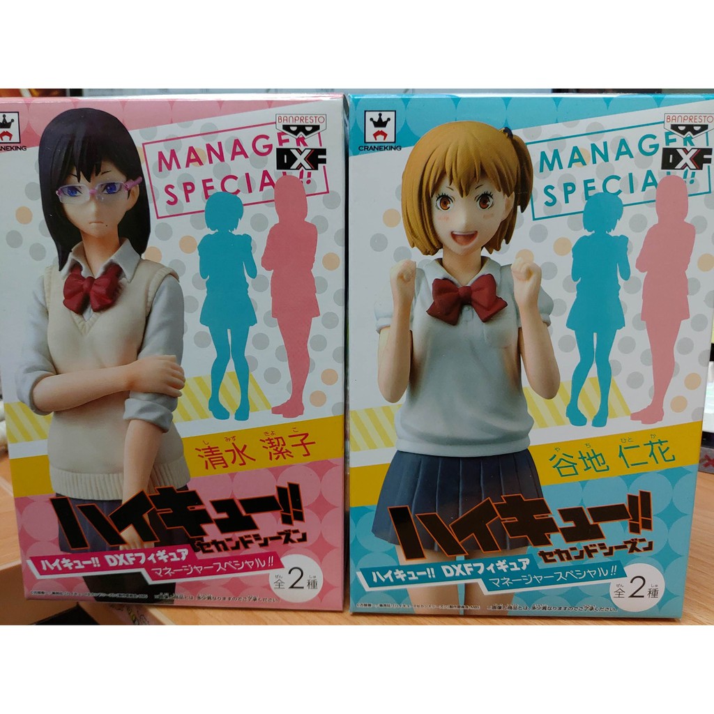 排球少年日版正版dxf 球經特別版清水潔子 谷地仁花景品合售set ハイキューフィギュアhq 蝦皮購物