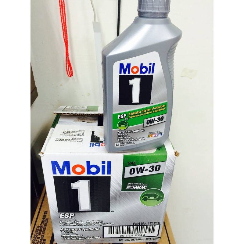 【MOBIL 美孚】ESP 0W30、SN 合成機油、1L/罐、6罐/箱【美國進口】-滿箱區
