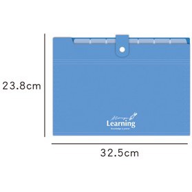 A4/13K 八層單扣鏡面風琴夾.分類夾.多層收納夾 RB-9293