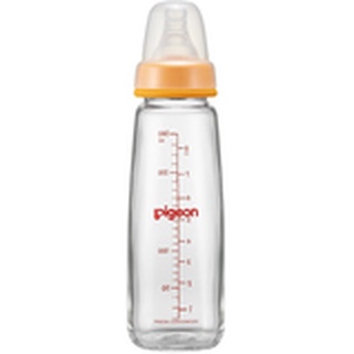 小饅頭**貝親 標準母乳實感玻璃奶瓶240ml)(Y size奶嘴(6個月起)(橘色P00491OY-1)*特價203元
