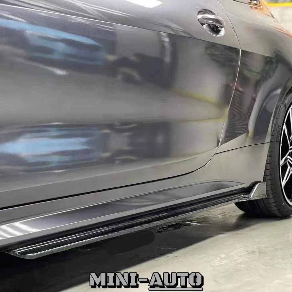MINI-AUTO☑️ BMW 420i 430i V樣式 碳纖維側裙 定風翼 改裝直上 短版刀鋒型 雙門 G22 副廠