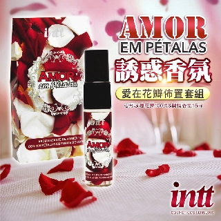 巴西Intt 愛在花瓣 心形玫瑰花瓣+誘惑香氛香水 15ml