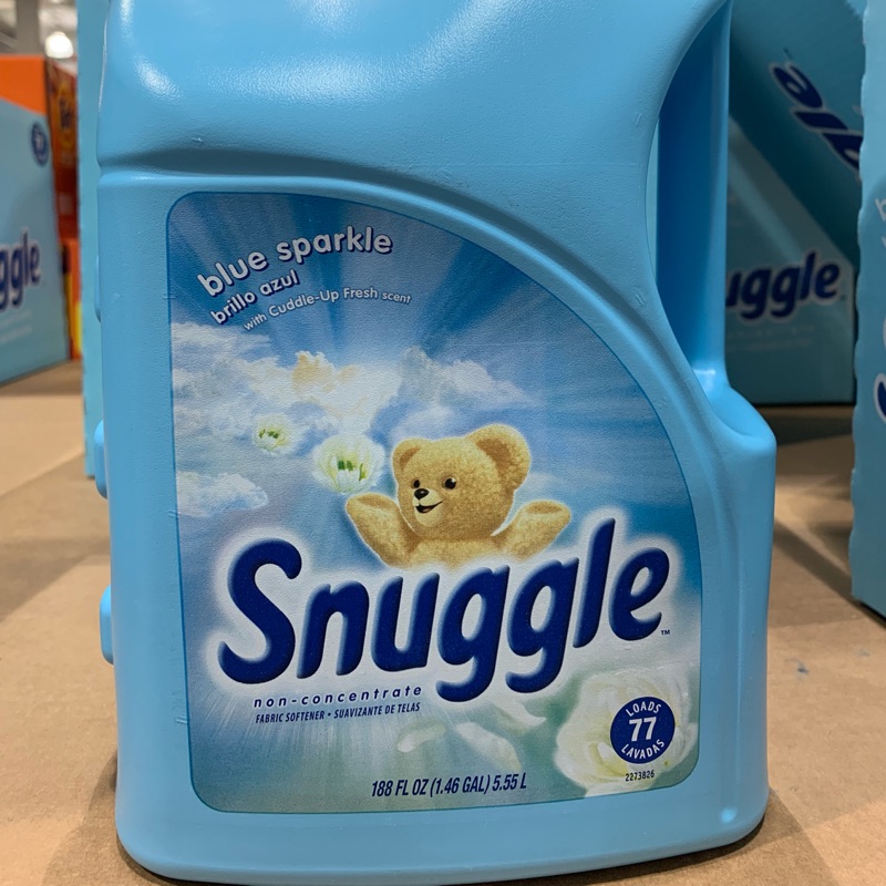 現貨snuggle 熊寶貝衣物柔軟精5 55公升 77蓋次costco好市多代購 蝦皮購物