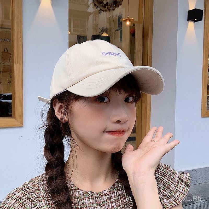 現貨免運 小清新韩版学生帽子日系可爱风棒球帽夏季防晒遮阳鸭舌帽 蝦皮購物