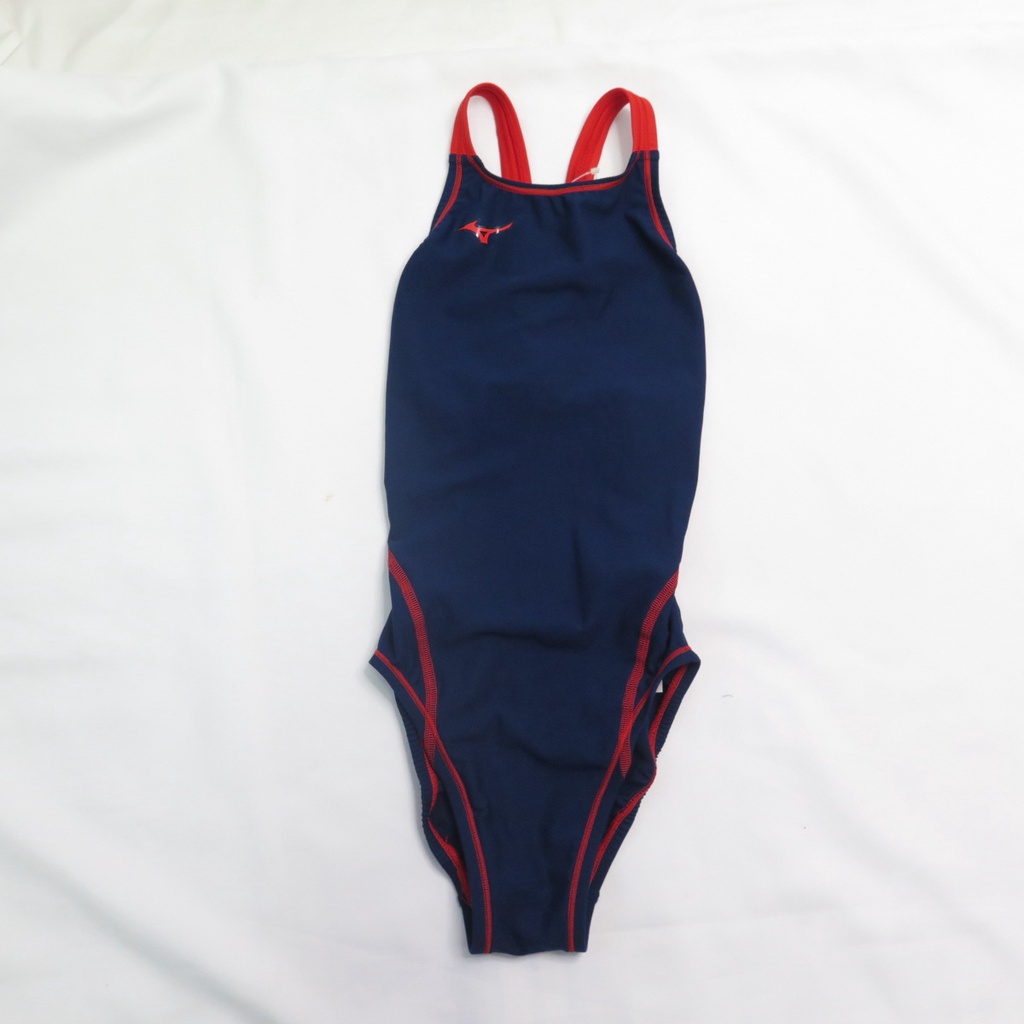 MIZUNO SWIM EXER SUITS 女童泳衣 連身式 N2MA846075 藍x紅【iSport商城】