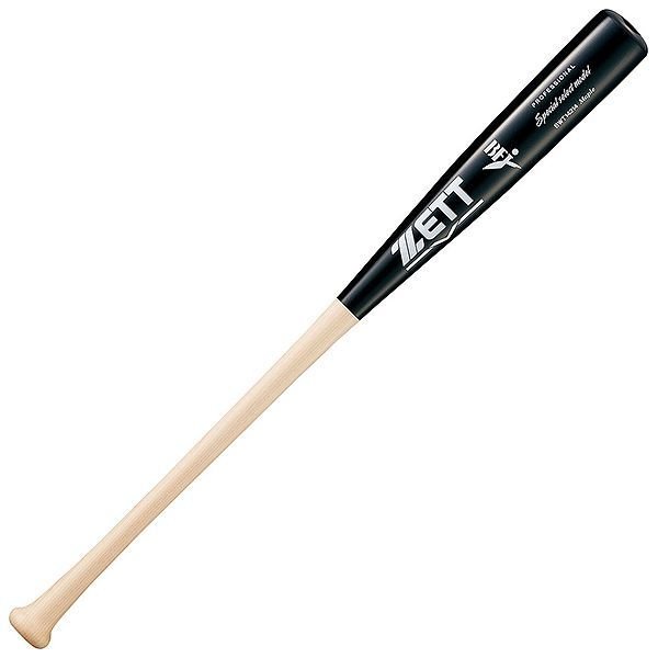ZETT 日本製 硬式 棒球棒 BFJ 北美楓木  佐野恵太 黑色+原木色 BWT14214