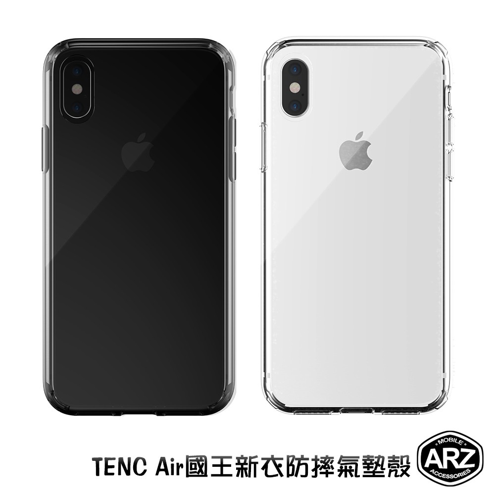 TENC Air 防摔氣墊手機殼『限時5折』【ARZ】【A474】iPhone XS Max XR 防摔殼 透黑 保護殼