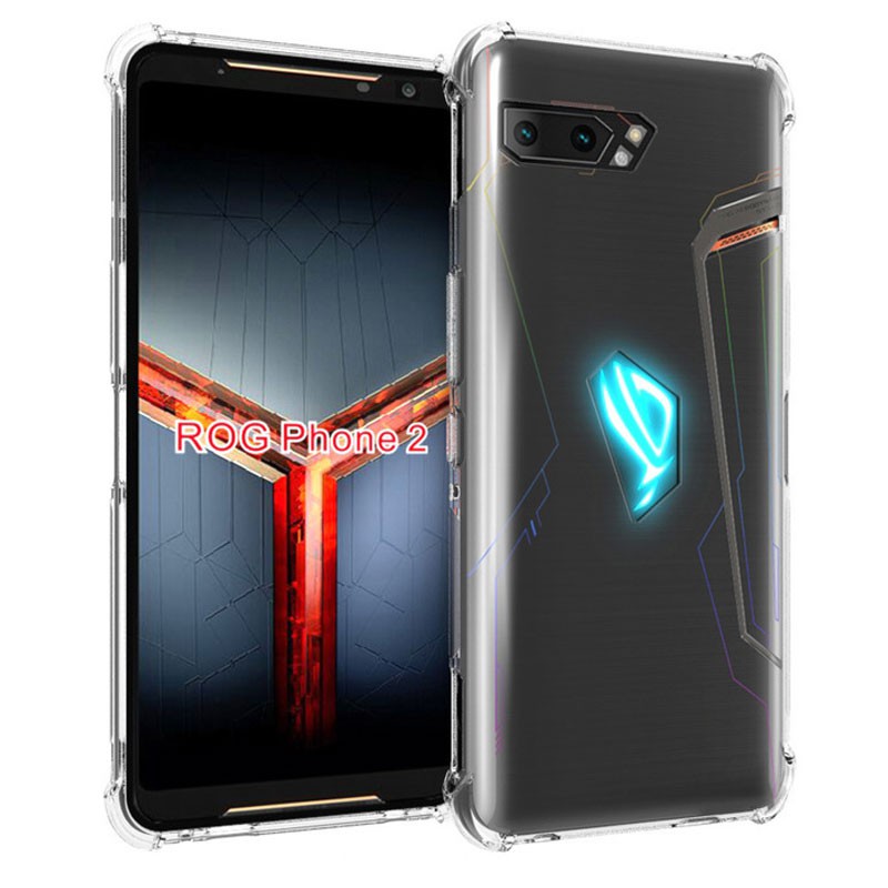 華碩 ROG2 ROG Phone 2 手機殼 四角防摔軟殼 保護殼高清高透 超薄 空壓殼 透明全包