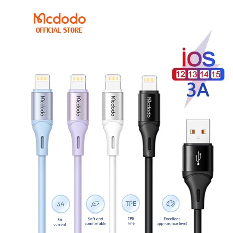 MCDODO 麥多多 CA-183 快充線 IOS 顏色快充 iPhon USB 快充數據線